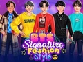                                                                     BTS Signature Fashion Style ﺔﺒﻌﻟ