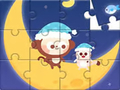                                                                     Jigsaw Puzzle: Monkey With Moon ﺔﺒﻌﻟ