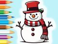                                                                     Coloring Book: Snowman Family ﺔﺒﻌﻟ