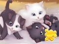                                                                     Jigsaw Puzzle: Playing Cats ﺔﺒﻌﻟ