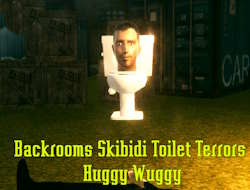 لعبة Skibidi Toilet Terrors Huggy Wuggy ﺔﻴﻔﻠﺨﻟﺍ ﻑﺮﻐﻟﺍ  على الانترنت.