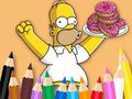                                                                     Coloring Book: Simpson Doughnut ﺔﺒﻌﻟ