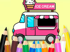                                                                     Coloring Book: Ice Cream Car ﺔﺒﻌﻟ