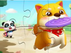                                                                     Jigsaw Puzzle: Little Panda Play With Pet ﺔﺒﻌﻟ
