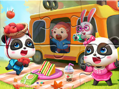                                                                     Jigsaw Puzzle: Little Panda Picnic ﺔﺒﻌﻟ