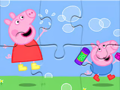                                                                     Jigsaw Puzzle: Peppa Pig Blow Bubbles ﺔﺒﻌﻟ