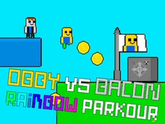                                                                     Obby vs Bacon Rainbow Parkour ﺔﺒﻌﻟ