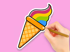                                                                     Coloring Book: Rainbow Ice Cream ﺔﺒﻌﻟ