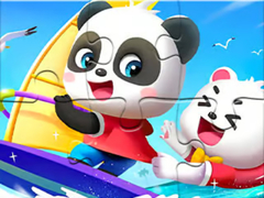                                                                     Jigsaw Puzzle: Baby Panda Sailing ﺔﺒﻌﻟ