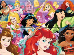                                                                     Jigsaw Puzzle: Princess Party ﺔﺒﻌﻟ