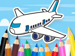                                                                     Coloring Book: Flying Airplane ﺔﺒﻌﻟ