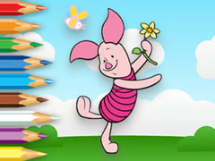                                                                     Coloring Book: Piglet Holds Toy Windmill ﺔﺒﻌﻟ