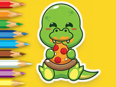                                                                     Coloring Book: Hungry Dinosaurs ﺔﺒﻌﻟ