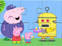                                                                     Jigsaw Puzzle: Peppa Robot ﺔﺒﻌﻟ