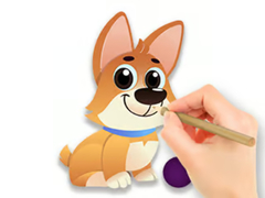                                                                     Coloring Book: Dog With Toy ﺔﺒﻌﻟ