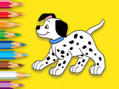                                                                     Coloring Book: Cute Spotted Dog ﺔﺒﻌﻟ