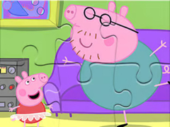                                                                     Jigsaw Puzzle: Daddy Pig Dancing ﺔﺒﻌﻟ