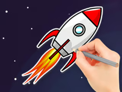                                                                     Coloring Book: Flying Rocket ﺔﺒﻌﻟ