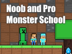                                                                     Noob and Pro Monster School ﺔﺒﻌﻟ