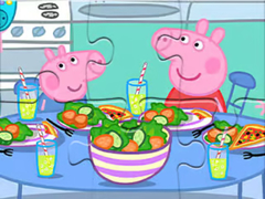                                                                     Jigsaw Puzzle: Peppa Dinner Time ﺔﺒﻌﻟ