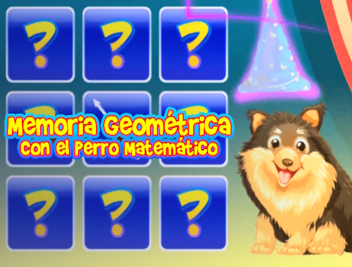 لعبة Memoria Geometrica Con El Perro Matematico على الانترنت.