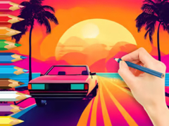                                                                     Coloring Book: Sunset Driving ﺔﺒﻌﻟ