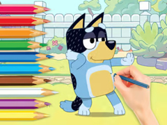                                                                     Coloring Book: Bluey And Bingo ﺔﺒﻌﻟ