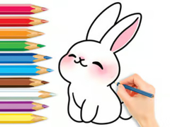                                                                     Coloring Book: Cute Rabbit ﺔﺒﻌﻟ