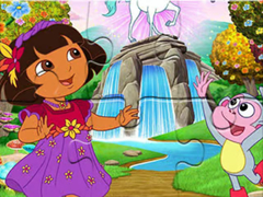                                                                     Jigsaw Puzzle: Dora Wonderland ﺔﺒﻌﻟ