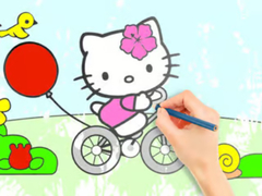                                                                     Coloring Book: Hello Kitty Cycling ﺔﺒﻌﻟ