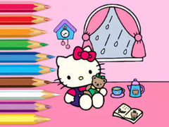                                                                     Coloring Book: Hello Kitty Rainy Day ﺔﺒﻌﻟ