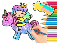                                                                     Coloring Book: Unicorn Princess ﺔﺒﻌﻟ