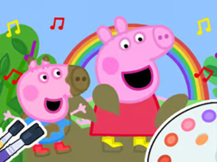                                                                     Coloring Book: Peppa Pig Muddy Funny ﺔﺒﻌﻟ