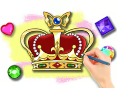                                                                     Coloring Book: Royal Crown ﺔﺒﻌﻟ