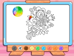                                                                     Coloring Book: Flower Bouquet ﺔﺒﻌﻟ