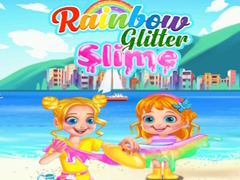                                                                     Rainbow Glitter Slime ﺔﺒﻌﻟ