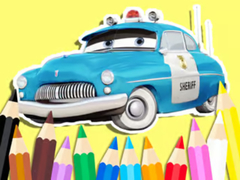                                                                     Coloring Book: Cars Sheriff ﺔﺒﻌﻟ