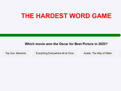                                                                     The Hardest Word Game ﺔﺒﻌﻟ