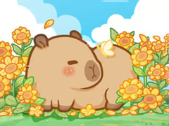                                                                     Jigsaw Puzzle: Capybara In Sunflowers ﺔﺒﻌﻟ