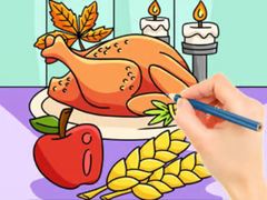                                                                     Coloring Book: Thanksgiving Turkey Meal ﺔﺒﻌﻟ