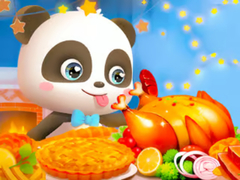                                                                     Jigsaw Puzzle: Little Panda Thanksgiving Feast ﺔﺒﻌﻟ