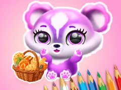                                                                     Coloring Book: Fluffy Picnic ﺔﺒﻌﻟ