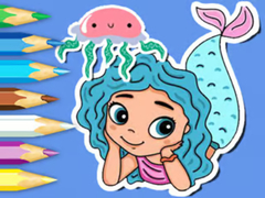                                                                     Coloring Book: Jellyfish Mermaid ﺔﺒﻌﻟ