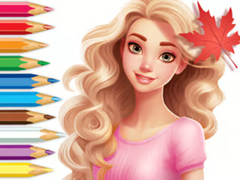                                                                     Coloring Book: Barbie Autumn Tale ﺔﺒﻌﻟ