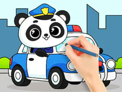                                                                     Coloring Book: Police Panda ﺔﺒﻌﻟ