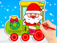                                                                     Coloring Book: Christmas Train ﺔﺒﻌﻟ