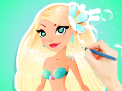                                                                     Coloring Book: Aqua Mermaid ﺔﺒﻌﻟ