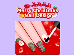                                                                     Merry Christmas Nail Design ﺔﺒﻌﻟ