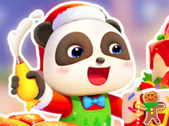                                                                     Jigsaw Puzzle: Baby Panda Christmas Chef ﺔﺒﻌﻟ