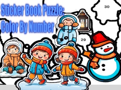                                                                     Sticker Book Puzzle: Color By Number ﺔﺒﻌﻟ